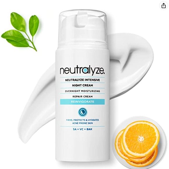 Neutralyze Intensive Night Cream for Face - Medical Grade Bakuchiol, Vitamin C - Picture 1 of 5